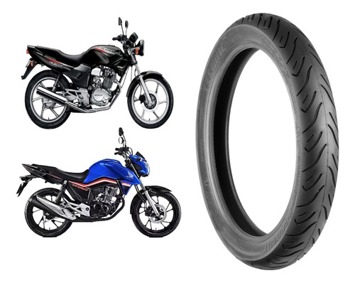 Pneu 90/90-18 Traseiro C/câmara Cg 125/150/160 Titan Technic