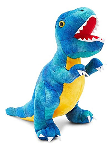 Juguete De Peluche Azul T-rex Para Nios, Animal De Peluche D