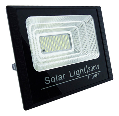 Foco Solar De 200 Watt, 241 Led Con Panel Y Control