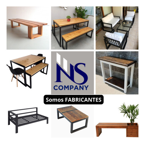 Juego De Mesa Y Banca 2 Unidades Linving / Comedor / Jardin