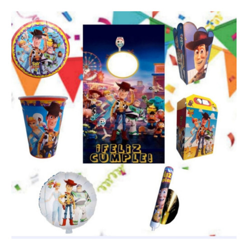 Toy Story Paquete De Fiesta Cumpleaños 40 Niños