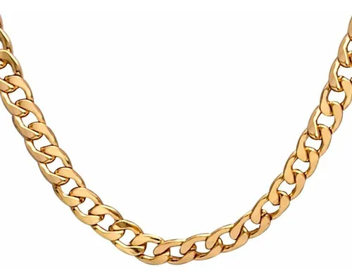 Collar De Oro Para Hombre, Cadena Chapada En Oro Figaro, Ace