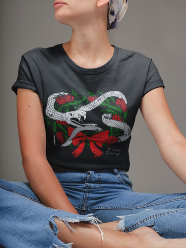 Camiseta Anti Navidad Serpiente Navidad