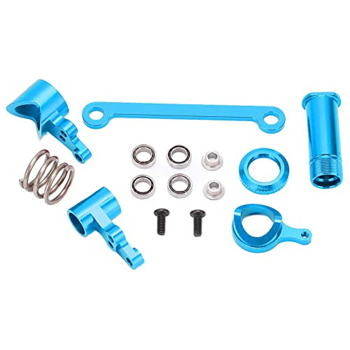 Kit Upgrade Direccion Para Rc Wltoys 144001 124018 Alum Azul