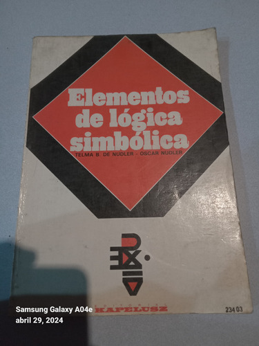 Elementos De La Lógica Simbólica 