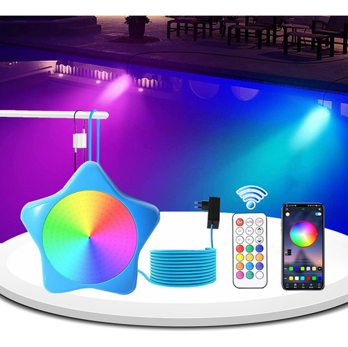 Luz Submersível Rgb, Lâmpada Noturna De Piscina,