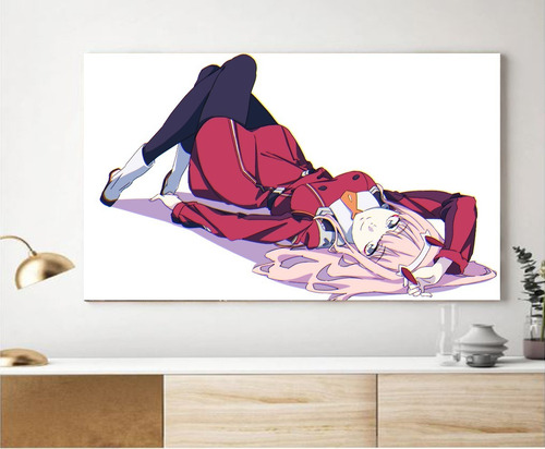 Cuadro Decorativo Artístico Personaje Anime Zero Two 28x41cm