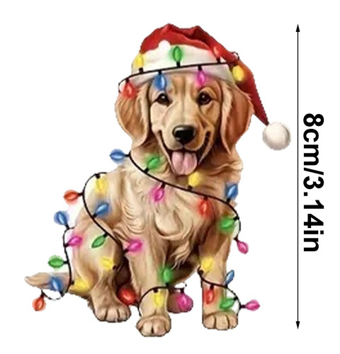 Del Árbol De Navidad Del Perro Ornamento Acrílico Del Árbol