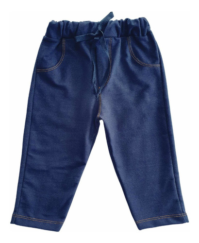 Calça Bebê Menino Jeans Fake Infantil Pants