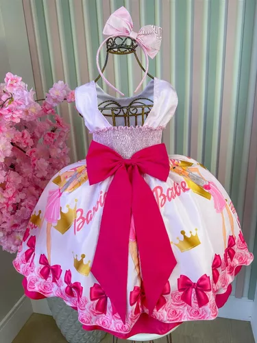 Vestido Temático Barbie Aniversário