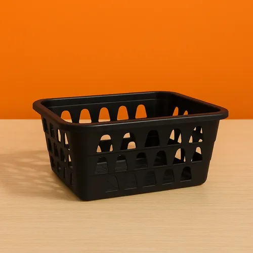 Liberycasa Kit 10 Cestos Organizador De Plástico Preto Multiuso Gavet