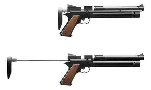 Pistola Pcp Snowpeak (fox) Pp750 Potenciada 5,5 Negro 5.5 Mm