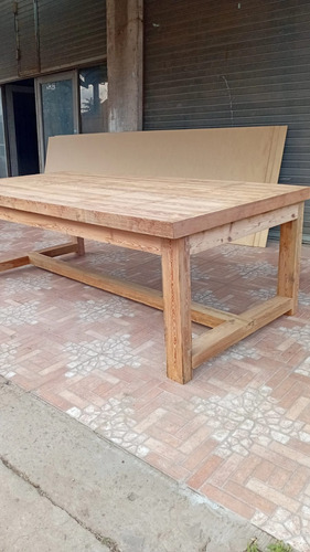 Mesa Rustica En Pinotea 122x253cm Natural Natural (Usado)