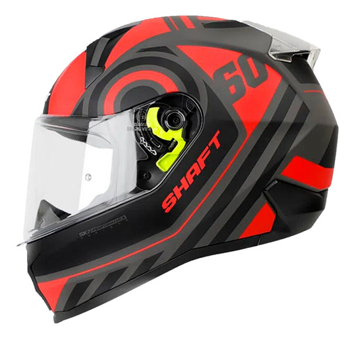 Casco Integral Shaft Duelo Mate Visor Transprente