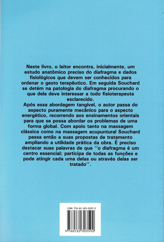 O Diafragma: Anatomia Biomecânica-bioenergética-patologia-abordagem Terapêutica , De Souchard, Philippe E.. Editorial Summus Editorial Ltda., Capa Mole Em Português, 1989