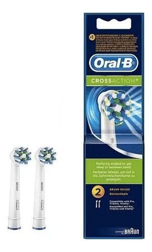 2 Repuestos De Cepillo Electrico Dientes Oral-b Cross Action