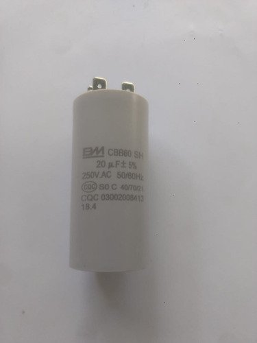 Capacitor Trabajo 20 Uf A 250v Plastico 4 Terminales