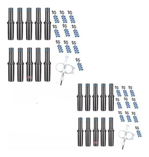 20 Unid Aspersor Hunter Pgp Ultra Riego Arco Ajustable 5-14m