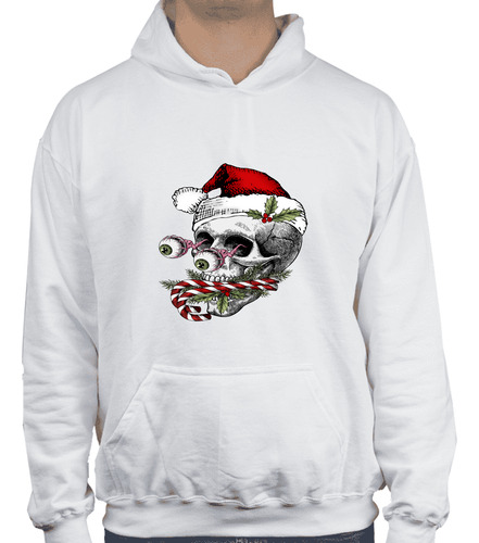 Sudadera Gorro - Gothic Navidad - Calavera Gorro Navidad