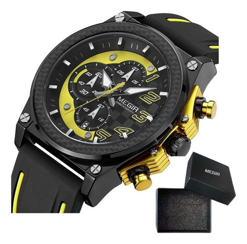 Reloj Deportivo Megir Luminous Chronograph Para Hombre