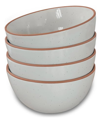 Cuencos Mora, Ceramica, 828 Ml De Capacidad, 4 Piezas Aa Aa