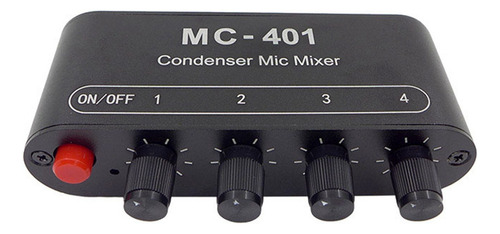 Nuevo Mezclador De Micrófono De Condensador Mini Audio Mixer