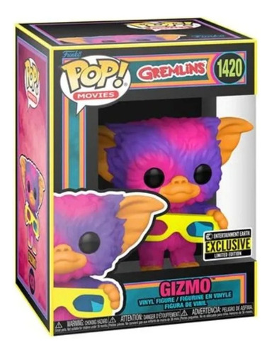 Gizmo Black Light Exclusivo Ee Funko Pop Gremlins