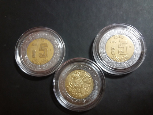 50 Capsulas Para Monedas De 5 Pesos
