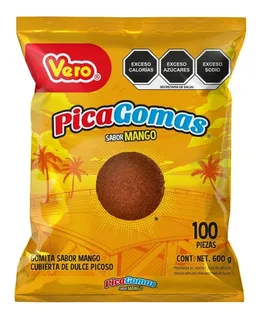 Pica Gomas Sabor Mango 100 Pzs Pica Fresa Vero