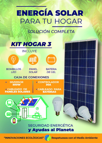 Paneles Solares  Kit Para El Hogar 3