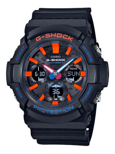 Reloj Casio G-shock Gas-100ct-1adr Hombre Color de la correa Negro Color del bisel Negro Color del fondo Negro