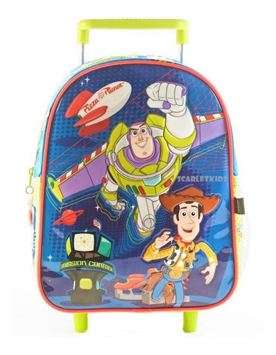 Mochila Toy Story Con Carro 12 Pulgadas Nene Jardin Original