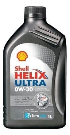 Aceite De Motor Shell 0w-30 Ect 100% Sintético 1lt.