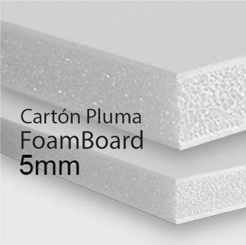 Carton Pluma 5mm 60 X 40 Cm.  ( 10 Unidades ) Agotar Stock