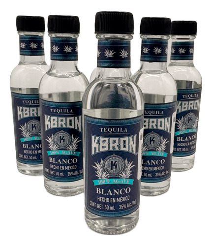 Tequila Kbron Blanco Mini 50 Ml 6 Pzas