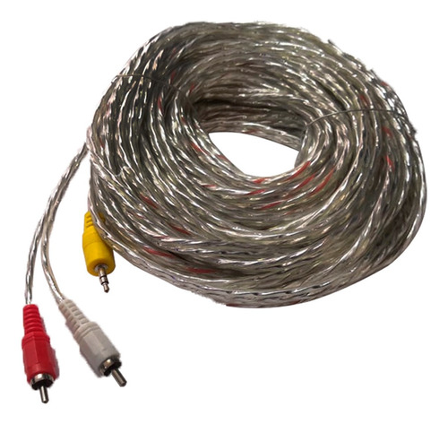 Cable Audio Plug 3.5mm Auxiliar Macho A 2 Rca Macho 15metros