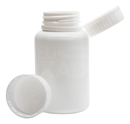 500 Frascos Plástico Pet 160 Ml Oval Branco Com Lacre Rosca