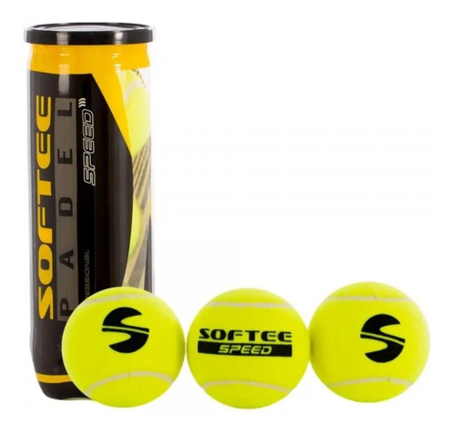 Tubo Softee Pelotas Padel Speed X3 Performance Importada