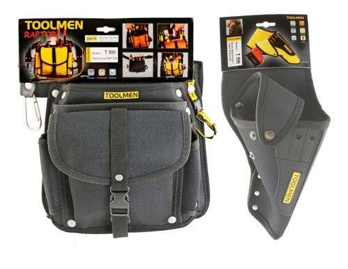 Imagen 1 de 9 de Cinturon Portaherramienta Taladro Toolmen T900 Raptor + T999