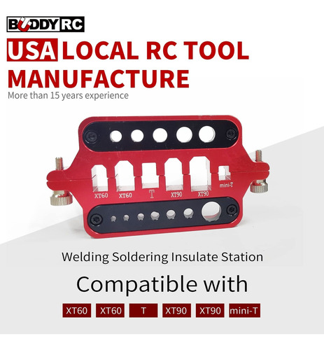 Buddy Cr Conector Aluminio Para Soldadura Xt60 Xt90 Plug