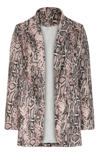 Traje Temperamento Sin Botones, Delgado, Estampado L, Estilo Británico