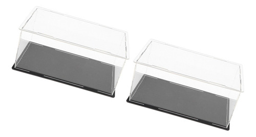 2x Vítrina De Acrílico Caja De Exhibición Transparente