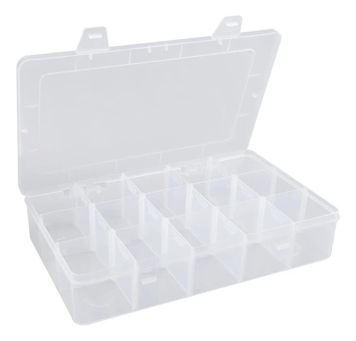 Caja Plastica Organizadora 15 Divisiones Removibles 16x27cms