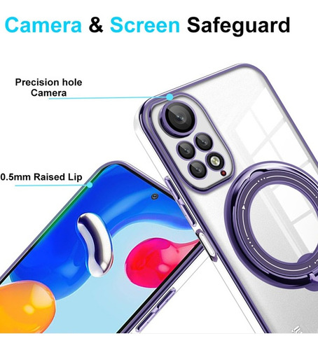Funda Colors Para Xiaomi Con Soporte + Cristal Templado