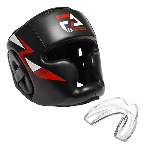 Casco De Boxeo Negro Protector De Cabeza Y Protector ...
