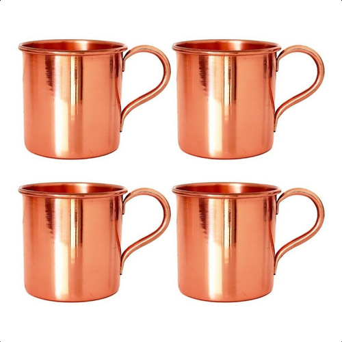 Caneca Moscow Mule 100% Cobre | Kit Com 4