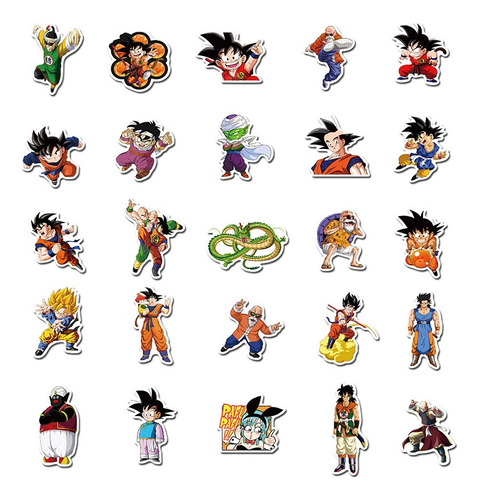Set 50 Sticker Pegatinas Dragon Ball Z