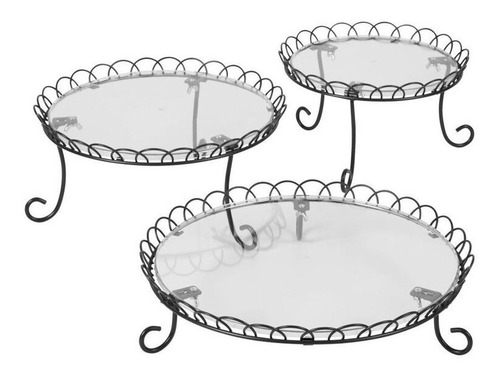 Imagen 4 de 7 de Posa Torta Exhibidor Bandeja Soporte Dulce Salado Wilton