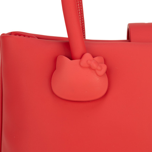 Bolsa Satchel Oe X Hello Kitty Grande Color Rojo