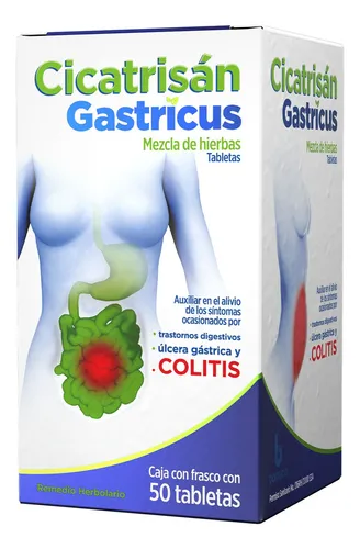 Bomuca - Cicatrisan Gastricus 50 Tabs Medicamento Herbolario Sin Sabor